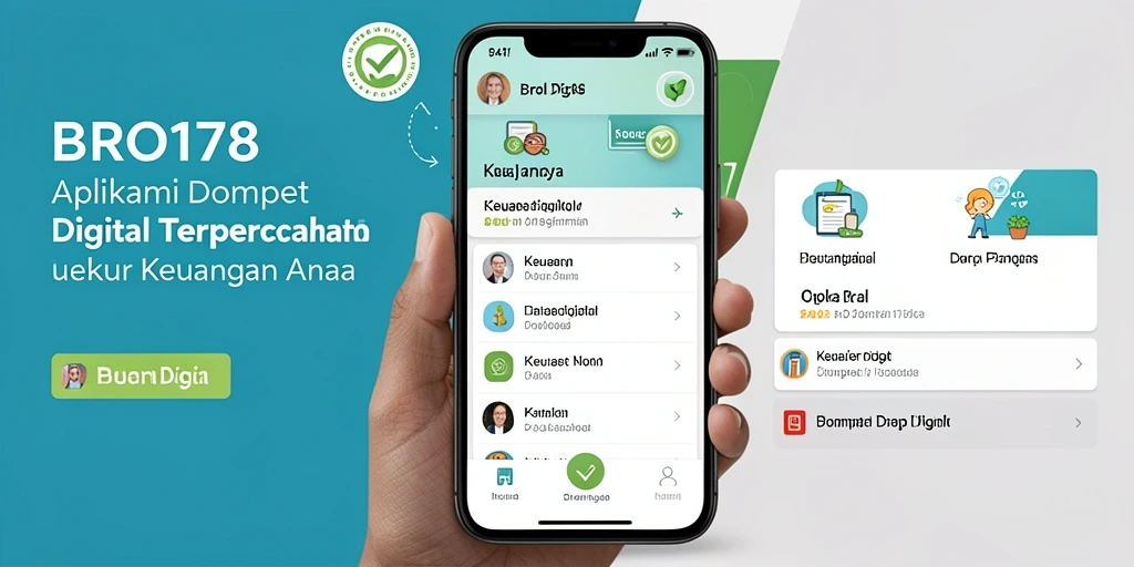 Tampilan antarmuka aplikasi Dompet Digital yang user-friendly.
