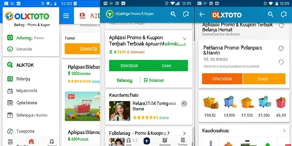 Antarmuka aplikasi OLXTOTO dengan berbagai promo menarik.