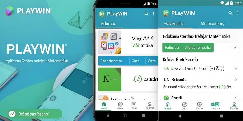 Antarmuka PLAYWIN yang menarik untuk Belajar Matematika.