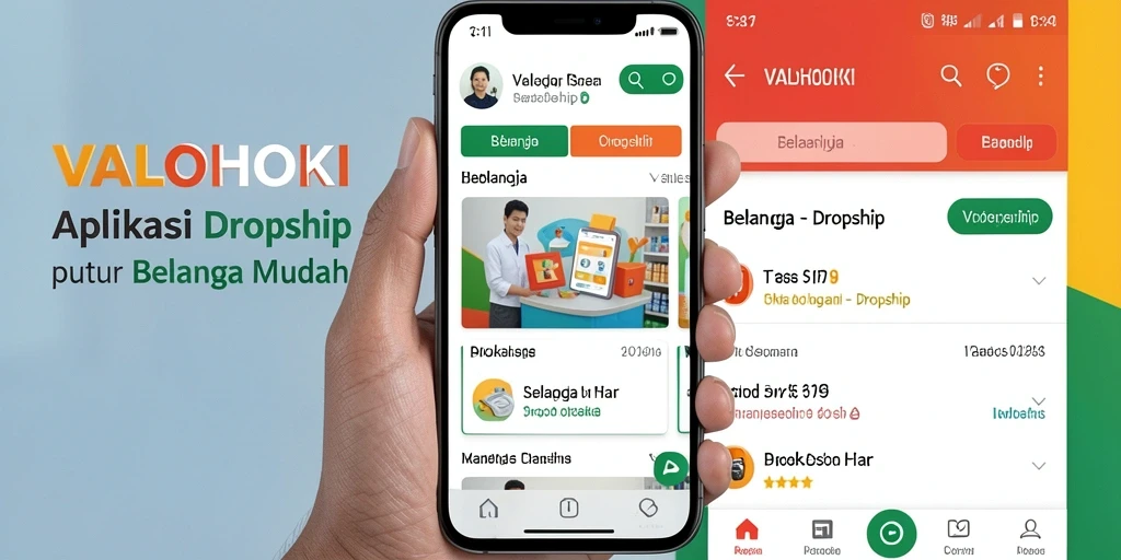 Tampilan antarmuka aplikasi VALOHOKI yang mudah digunakan.