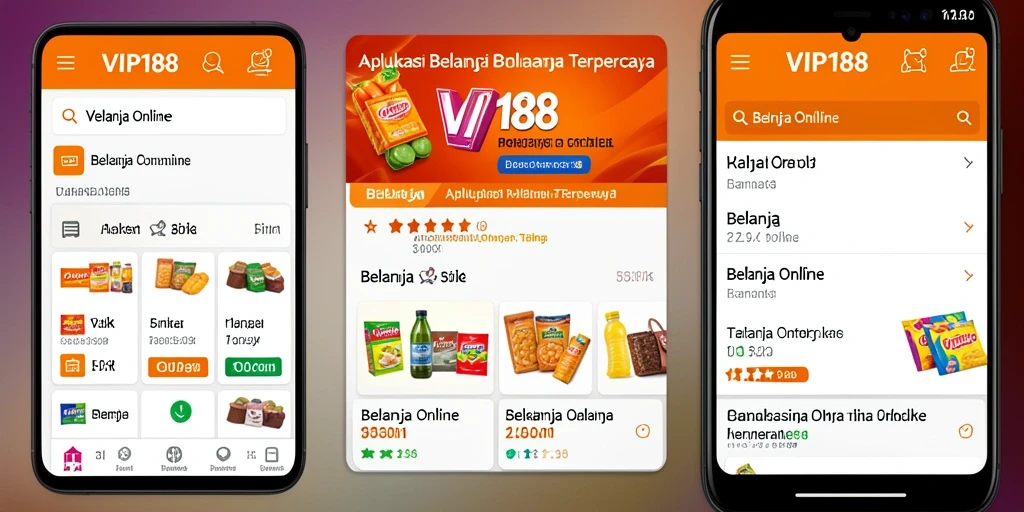 Antarmuka aplikasi VIP188 yang menarik dan fungsional.